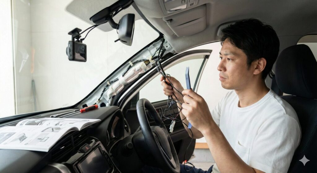 ドライブレコーダーの自分で取り付けるDIYの手順とリスク