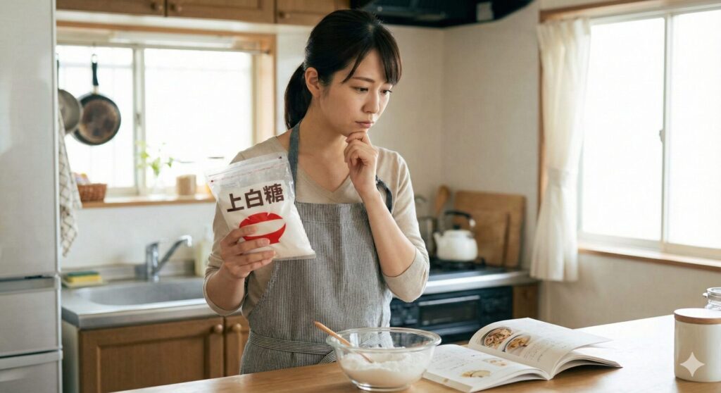 上白糖で代用できるかを確認