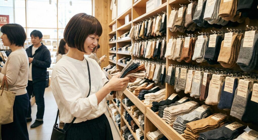 無印良品の靴下の豊富な種類からおすすめを選ぶ