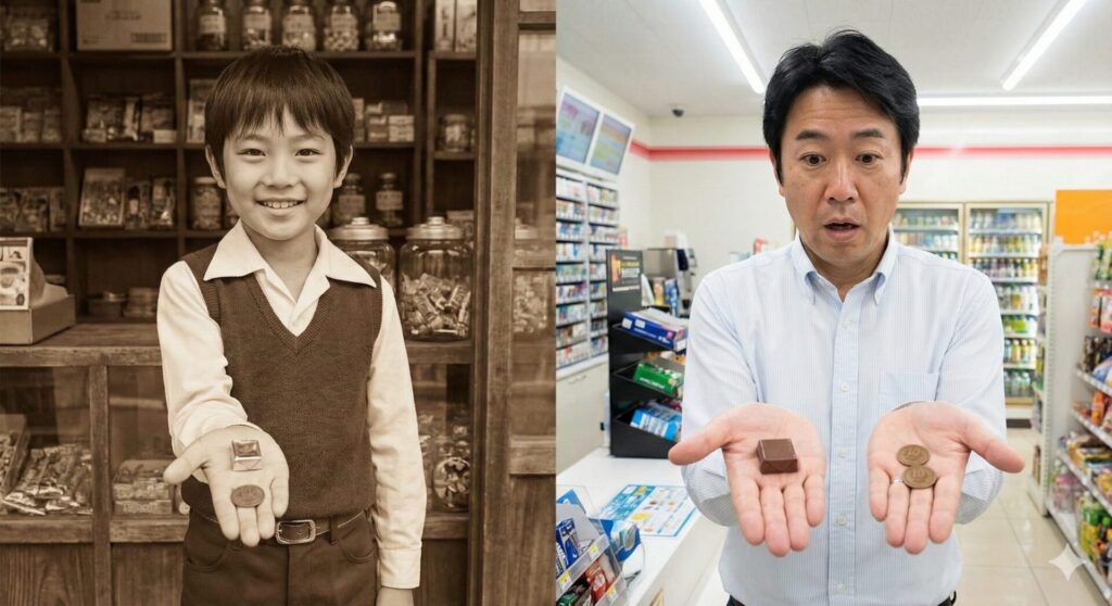 チロルチョコの価格が10円から20円へ値上がりしたの歴史的変化