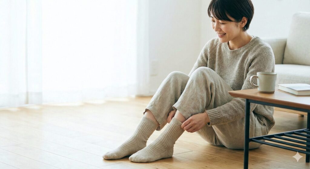 毎日の生活を変える無印良品の靴下