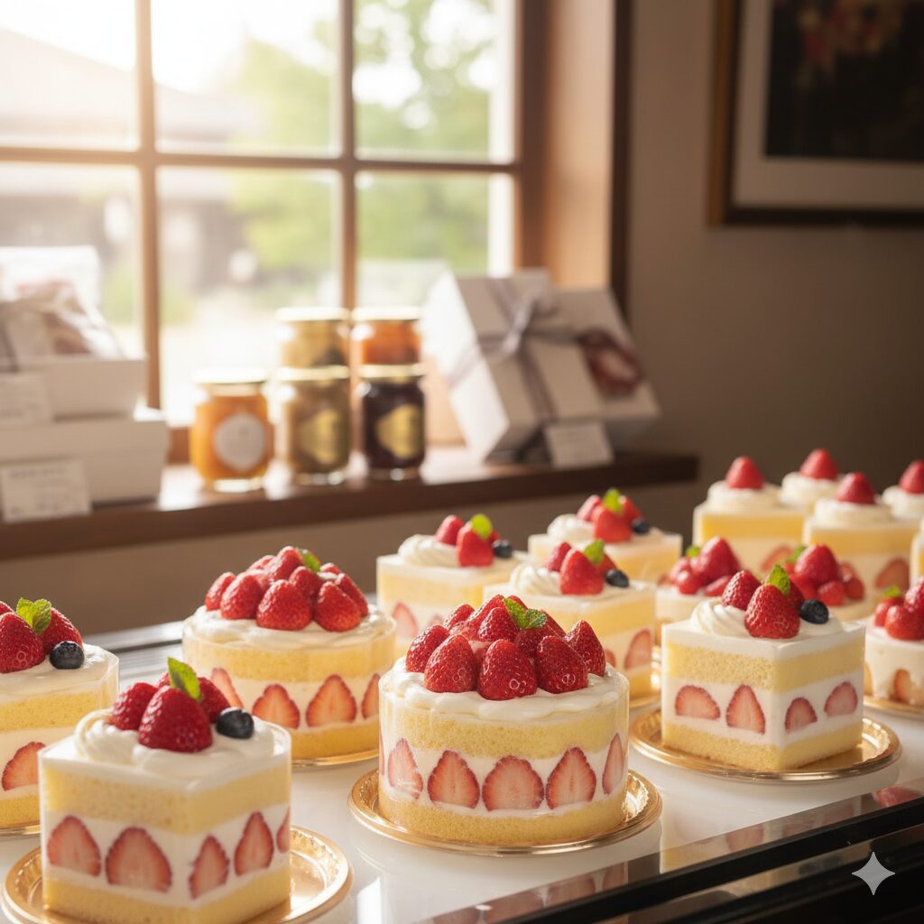 ショートケーキの種類が豊富