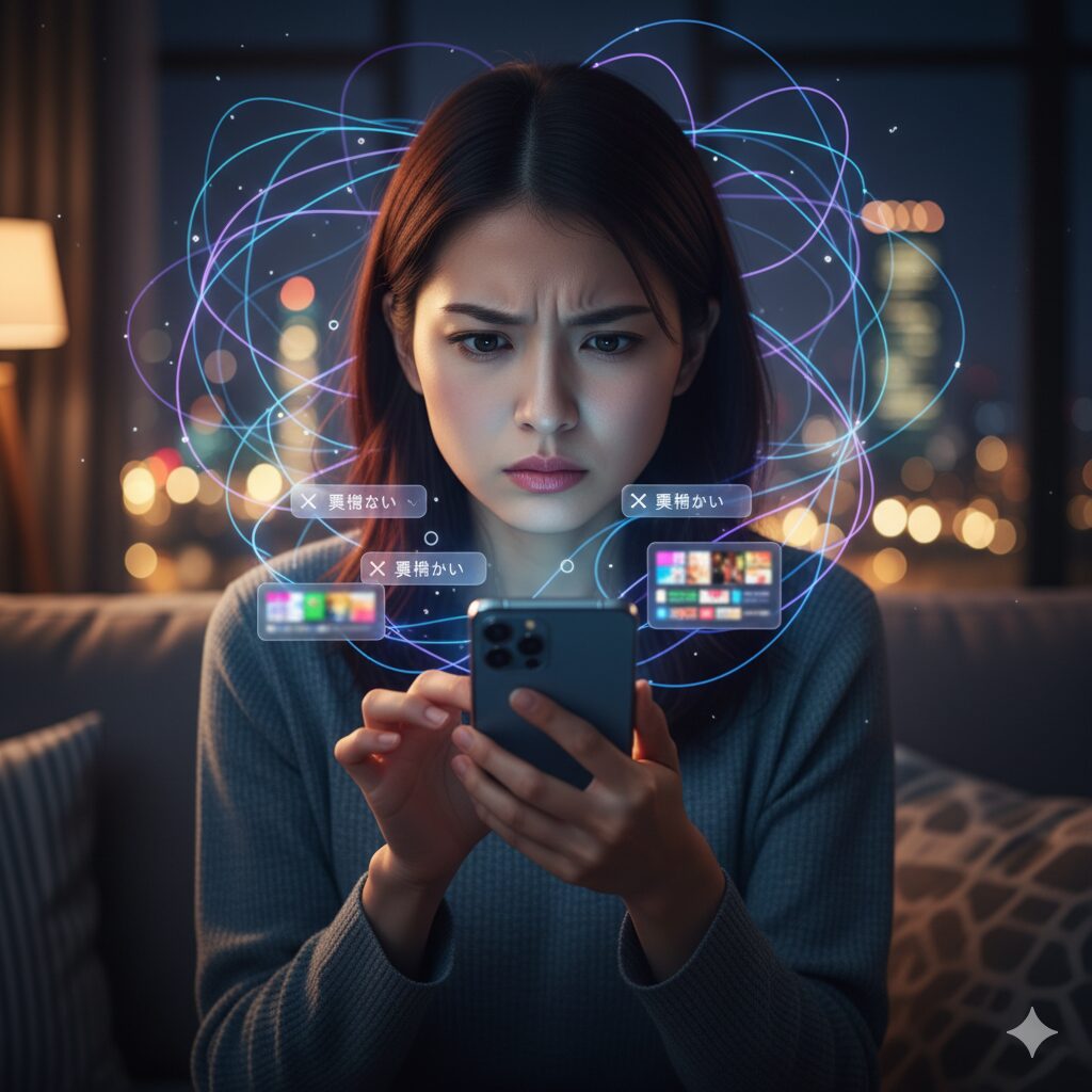 興味ないと伝えても表示されるアルゴリズムの罠