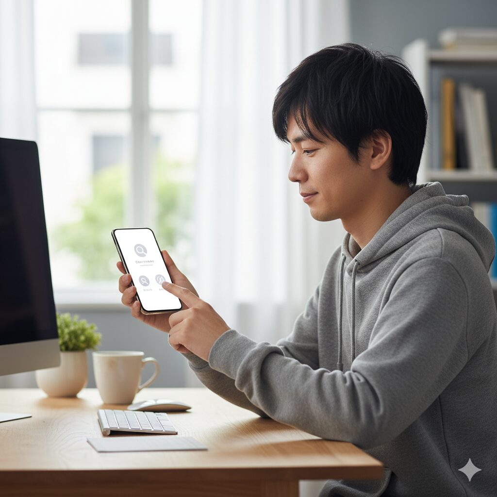 検索履歴とキャッシュを削除してタイムライン浄化