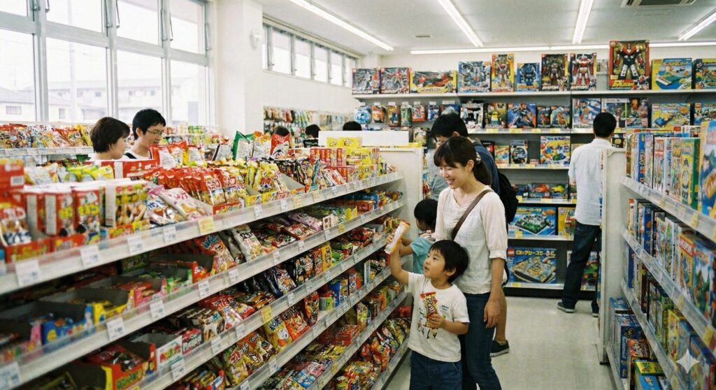 売ってる場所は菓子売り場か玩具コーナーか