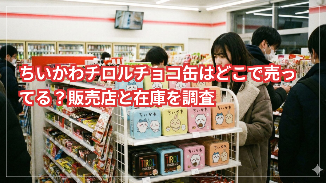 【買いたい】ちいかわチロルチョコ缶はどこで売ってる？販売店と各店舗の在庫状況を徹底調査。