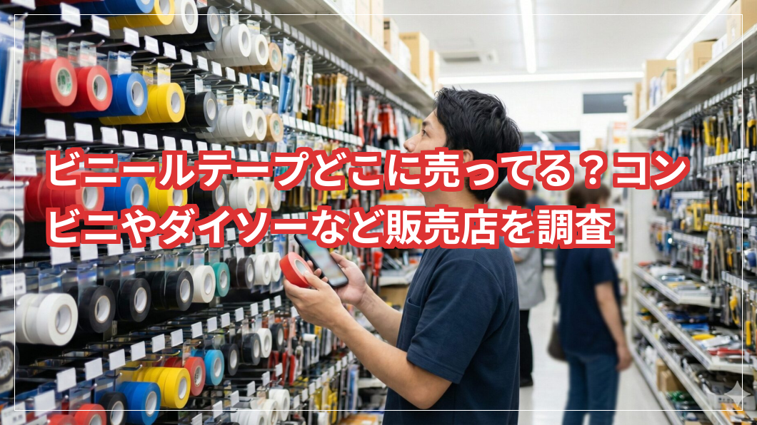 ビニールテープどこに売ってる？コンビニやダイソーなど販売店を調査