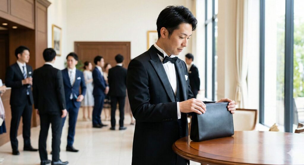 男性のバッグの正解はやはりクラッチ