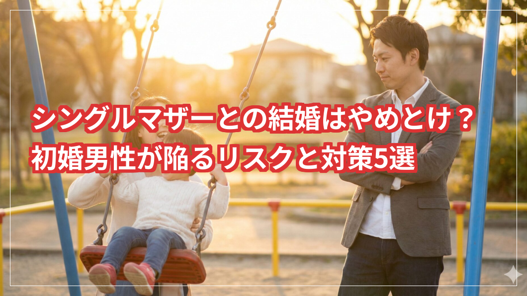 「シングルマザーとの結婚はやめとけ？」初婚の男性が陥るリスクと成功の為の有効な対策5選